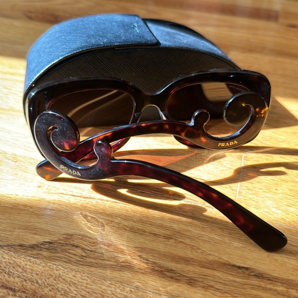 Prada Tortoise Baroque Sunglasses - Picture 5 of 7